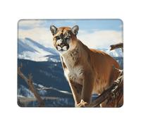 Mouses Pad 10 x 12 inch Mouses Mat Desk Pad Panther Mountain Lion MousePads for Man Woman Computer Mousemat with Non-slip Rubber Base Keyboard Mat for Work
