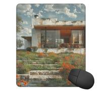Mouses Pad 25x30 CM Mouses Mat Desk Pad Field House MousePads for Man Woman Computer Mousemats with Non-slip Rubber Base Keyboard Mat for Work