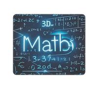 Mouses Pad 3D Math Mouses Mat Anti-Slip MousePads with Rubber Base Computer Wireless Keyboard Mat Gaming MouseMat Desk Pad for Home Man Woman