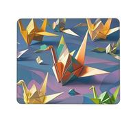 Mouses Pad 7.9 x 9.5 in Mouses Mat Desk Pad Origami Paper Cranes MousePads for Man Woman Computer Mousemat with Non-slip Rubber Base Keyboard Mat for Work