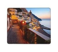 Mouses Pad 7.9 x 9.5 in Mouses Mat Desk Pad Positano Seaside Sunset MousePads for Man Woman Computer Mousemat with Non-slip Rubber Base Keyboard Mat for Work