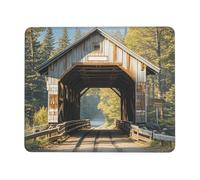 Mouses Pad 7 x 8.6 in Mouses Mat Desk Pad Albany Covered Bridge MousePads for Man Woman Computer Mousemat with Non-slip Rubber Base Keyboard Mat for Work