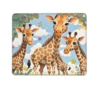 Mouses Pad 7 x 8.6 in Mouses Mat Desk Pad Cute Wild Cartoon Giraffes MousePads for Man Woman Computer Mousemat with Non-slip Rubber Base Keyboard Mat for Work