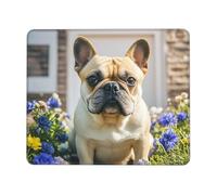 Mouses Pad 7 x 8.6 in Mouses Mat Desk Pad French Bulldog Dog Cute MousePads for Man Woman Computer Mousemat with Non-slip Rubber Base Keyboard Mat for Work