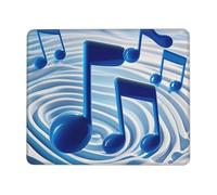 Mouses Pad 8.3 x 10.3 in Mouses Mat Desk Pad Blue Musical Notes MousePads for Man Woman Computer Mousemat with Non-slip Rubber Base Keyboard Mat for Work