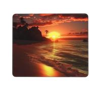 Mouses Pad 8.3 x 10.3 in Mouses Mat Desk Pad Sunset on The Beach MousePads for Man Woman Computer Mousemat with Non-slip Rubber Base Keyboard Mat for Work
