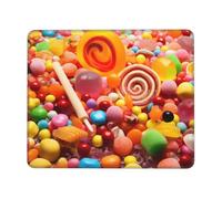 Mouses Pad 8.3 x 10.3 in Mouses Mat Desk Pad Sweet Candies MousePads for Man Woman Computer Mousemat with Non-slip Rubber Base Keyboard Mat for Work