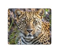 Mouses Pad African Animal Leopard Mouses Mat Anti-Slip MousePads with Rubber Base Computer Wireless Keyboard Mat Gaming MouseMat Desk Pad for Home Man Woman