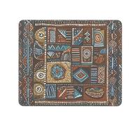 Mouses Pad African Mud Cloth Tribal Mouses Mat Anti-Slip MousePads with Rubber Base Computer Wireless Keyboard Mat Gaming MouseMat Desk Pad for Home Man Woman