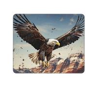 Mouses Pad an Eagle Flies Over Mouses Mat Anti-Slip MousePads with Rubber Base Computer Wireless Keyboard Mat Gaming MouseMat Desk Pad for Home Man Woman