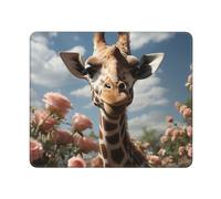Mouses Pad Beautiful Giraffe Mouses Mat Anti-Slip MousePads with Rubber Base Computer Wireless Keyboard Mat Gaming MouseMat Desk Pad for Home Man Woman