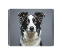 Mouses Pad Border Collie Mouses Mat Anti-Slip MousePads with Rubber Base Computer Wireless Keyboard Mat Gaming MouseMat Desk Pad for Home Man Woman