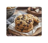 Mouses Pad Chocolate Chip Cookies Mouses Mat Desk Pads Chocolate Chip Cookies MousePad for Man Woman Computer Mousemats with Non-slip Rubber Base Keyboard Mat for Work