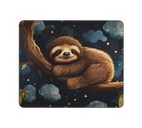 Mouses Pad Cute Baby Sloths Sleeping Mouses Mat Anti-Slip MousePads with Rubber Base Computer Wireless Keyboard Mat Gaming MouseMat Desk Pad for Home Man Woman