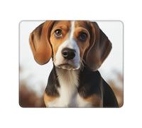 Mouses Pad Cute Beagle Dog Mouses Mat Desk Pads Cute Beagle Dog MousePad for Man Woman Computer Mousemats with Non-slip Rubber Base Keyboard Mat for Work