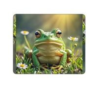 Mouses Pad Cute Frog Mouses Mat Anti-Slip MousePads with Rubber Base Computer Wireless Keyboard Mat Gaming MouseMat Desk Pad for Home Man Woman
