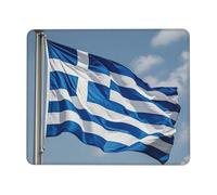 Mouses Pad Greek Flag Mouses Mat Washable Non-Slip Mouses Mat for Man Woman Laptop Gaming Desk Pad Desktop Protector Mat for Office Home Work