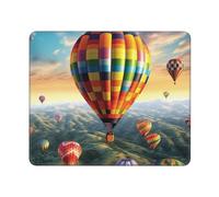 Mouses Pad Hot Air Balloon Mouses Mat Desk Pads Hot Air Balloon MousePad for Man Woman Computer Mousemats with Non-slip Rubber Base Keyboard Mat for Work