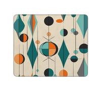 Mouses Pad Mid Century Geometric Mouses Mat Desk Pads Mid Century Geometric MousePad for Man Woman Computer Mousemats with Non-slip Rubber Base Keyboard Mat for Work