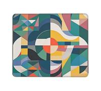 Mouses Pad Mid Century Geometric Mouses Mat Washable Non-Slip Mouses Mat for Man Woman Laptop Gaming Desk Pad Desktop Protector Mat for Office Home Work