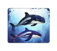 Mouses Pad Orca Killer Whale Mouses Mat Anti-Slip MousePads with Rubber Base Computer Wireless Keyboard Mat Gaming MouseMat Desk Pad for Home Man Woman