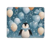 Mouses Pad Penguin Balloon Snowflake Mouses Mat Anti-Slip MousePads with Rubber Base Computer Wireless Keyboard Mat Gaming MouseMat Desk Pad for Home Man Woman
