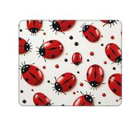 Mouses Pad Red Ladybug Mouses Mat Desk Pads Red Ladybug MousePad for Man Woman Computer Mousemats with Non-slip Rubber Base Keyboard Mat for Work