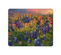 Mouses Pad Texas Bluebonnets Scenery Mouses Mat Anti-Slip MousePads with Rubber Base Computer Wireless Keyboard Mat Gaming MouseMat Desk Pad for Home Man Woman