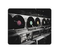 Mouses Pad Vinyl Records Mouses Mat Anti-Slip MousePads with Rubber Base Computer Wireless Keyboard Mat Gaming MouseMat Desk Pad for Home Man Woman