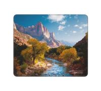 Mouses Pad Zion National Park Mouses Mat Anti-Slip MousePads with Rubber Base Computer Wireless Keyboard Mat Gaming MouseMat Desk Pad for Home Man Woman