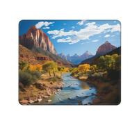 Mouses Pad Zion National Park Mouses Mat Anti-Slip MousePads with Rubber Base Computer Wireless Keyboard Mat Gaming MouseMat Desk Pad for Home Man Woman