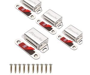 Mousike Cabinet Magnets 15KG Stainless Steel Magnetic Door Catch Magnetic for Kitchen Cupboard Wardrobe Closet Cabinet Door Drawer Latch