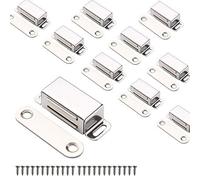 Mousike Cabinet Magnets Magnetic Door Catch Stainless Steel Door Magnet for Kitchen Bathroom Cupboard Wardrobe Closet Closures Cabinet Door Drawer Latch 20 lbs