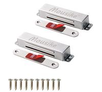 Mousike Magnetic Door Catch Heavy Duty 40KG Stainless Steel Door Magnets with Strong Magnetic for Kitchen Cupboard Wardrobe Closet Cabinet Door Latch