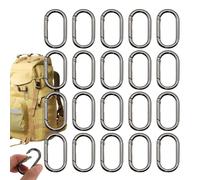 Mousquetons - Lot De 20 Clips En De Zinc 3.4 cm, Mini Mousquetons À Ressort Pour Clés, Sac À Dos, Camping, Randonnée, Pêche, Voyage, Accessories Extérieurs