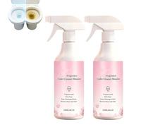 Mousse Toilet Cleaner, Bathroom Mousse, Foaming Bowl Cleaner，2PC | with Limescale Remover, Foaming Bathroom Cleaner, Rich rose scented Mousse Foam Cleans Toilet Stains, Removes Limescale
