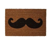 Moustache Doormat, PVC Backed Coir, Natural