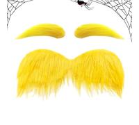 Moustache for Halloween Costume, Self-adhesive Halloween Cosplay Accessories | Moustache, Beard and Hair Fun for Costumes, for Adults Cosplayers Party Carnival Festival Christmas Theater Ses