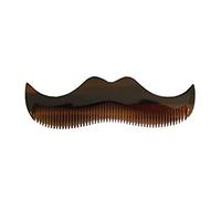 Moustache Shaped Comb - Amber
