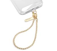MOUTAKEY Phone Wrist Strap Metal Phone Chain Wristlet Strap Detachable iPhone Lanyard Wrist with 2 Tether Tabs iPhone charm strap For Women girls Shopping Traveling Party Walking Gold