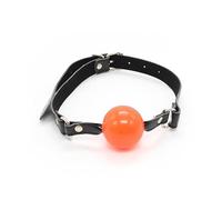 Mouth Ball Ball Gag Sex Toys Alternative Leather Restraints Open O-Ring Gag Adjustable Strap Bondage for Women Erotic Slave Adult Game