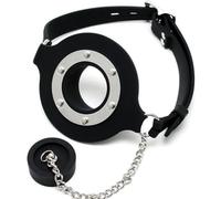 Mouth Balls Erotic Sexy Toys O Ring Gag Silicone Open Mouth Gag Slave BDSM Adult Games Sex Products for Women Black Type 2 One Size