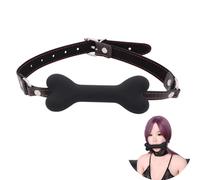 Mouth Gag Bone Bite Ball Gag Mouth Ball Breathable Gag Silicone Restraint SM Game Open Mouth Gag Sex Toy for Fetish Lover