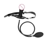 Mouth Gag Inflatable Dildos Expander Short Penis Sex Tools for Couples Women Bondage Adults Games Erotic Toys Blowjob Products(B Dildo)