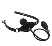 Mouth Gag Silicone Inflatable with Adjustable Elastic Belt, Bondage Gags with Locking for Adults Couples, Sex Toys Balls BDSM Adult Restraints Kit
