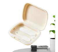 Mouth Guard Case,Slim Odorless Aligner Case with Lid Hinge - Retainer Box Denture Case Mouthguard Case for Dentures Clear Braces Mouth Guard