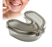 Mouth Guard Container - Clear Mouthguard Case, Retainer Holder, Compact Protective Box with Secure Lid | Travel Home Storage for Retainers Night Supporting Clean Safe Carry Convenient Protect