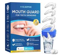 Mouth Guard for Grinding Teeth at Night: Moldable Sleeping Mouthguards for Grinding & Clenching - Custom Fit Nighttime Guards for Adults 4 Pack