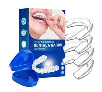 Mouth Guard for Teeth Grinding, Mouth Guard for Sleeping 4 Pcs, Night Guard Teeth Grinding Adult & Kids, Sleep Apnea Mouth Guarding, Teeth Whitening Mouth Trays, Reusable Prevent Clenching Bruxism