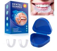 Mouth Guard for Teeth Grinding, Reusable Mouthguards for Night Use, Bruxism Mouth Guard, Anti Snore Stop Teeth Grinding at Night for Adults and Kids (4 Pack, 2 Sizes)